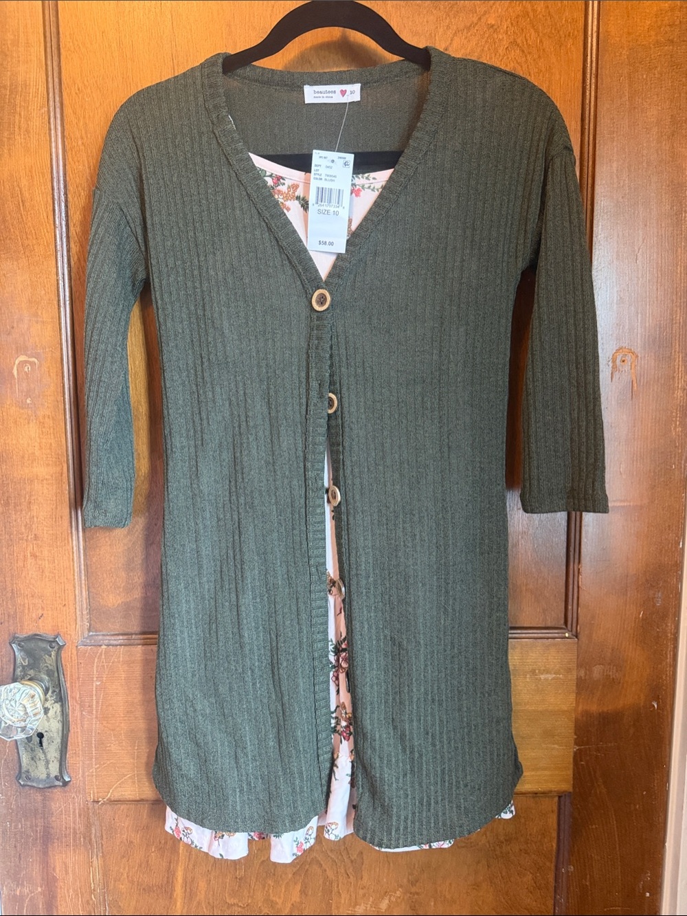 NWT Girls Dress and Cardigan Set Sz 10